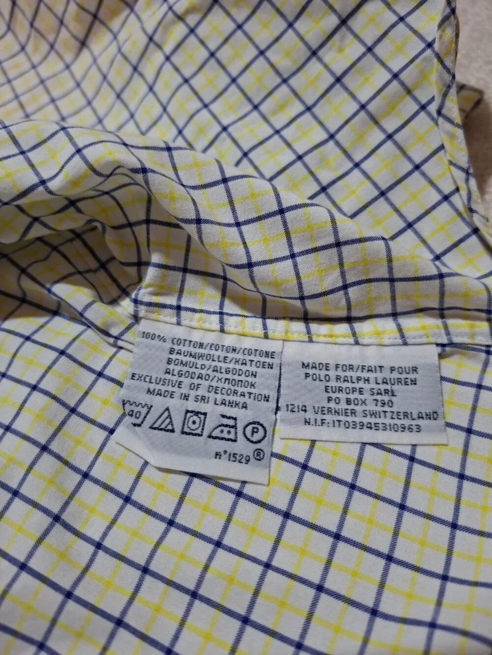 Ralph Lauren Classic Fit Plaid Button Down Shirt XL 17.5